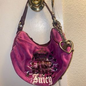 Y2k juicy couture pink shoulder bag